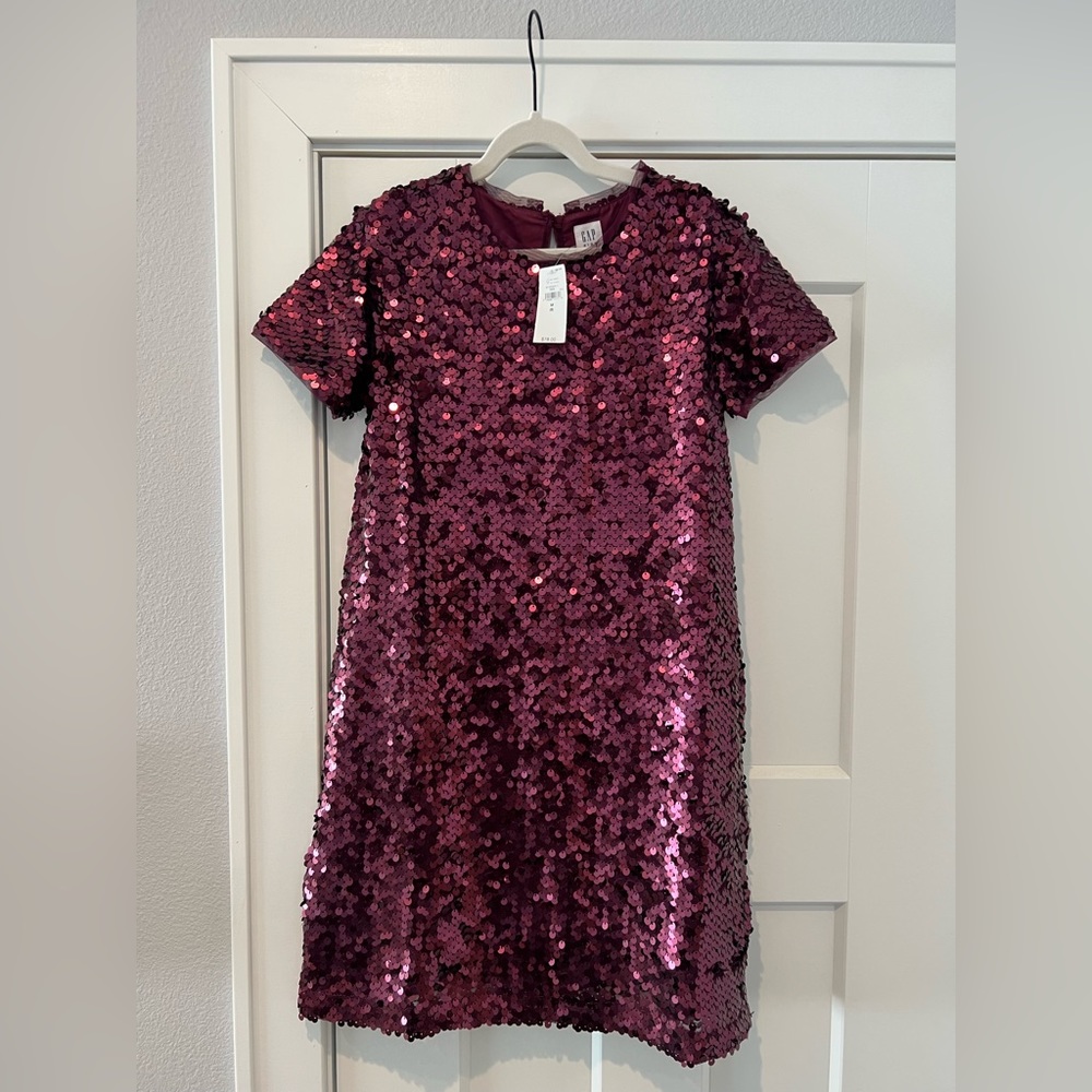 Gap Kids girls sequin dress, size 8 (medium). NWT